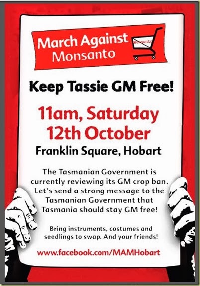 GM free Tas poster
