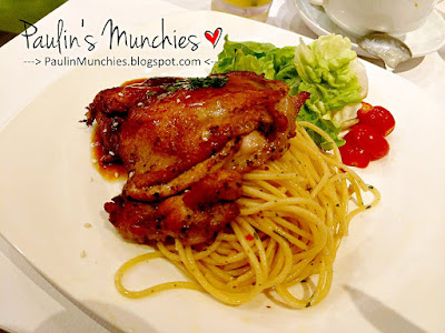 Paulin's Munchies - Hot Tomato at Westgate - Teriyaki chicken spaghetti set meal