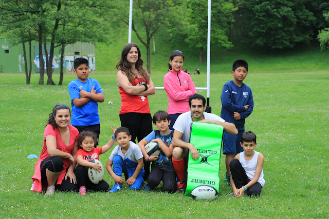 tarde de rugby infantil en Gorostiza