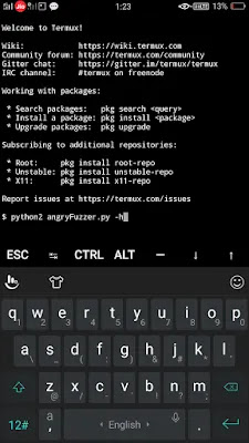 How to use Angry Fuzzer Tool in Termux