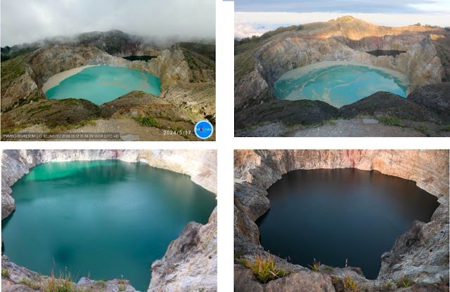 Warna Air Danau Berubah, Status Gunung Kalimutu Naik Jadi Level II  