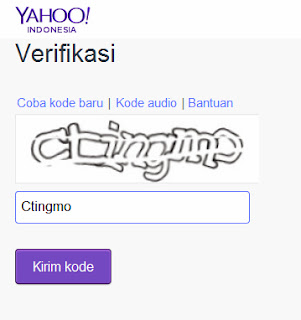 captha membuat email yahoo