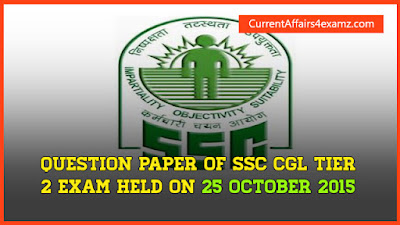 SSC CGL Tier 2 2015