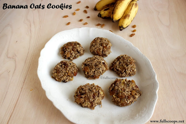 Banana Oats Cookies