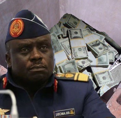 EFCC Recovers $1m in ‘Soak-away’ At Ex-Air Chief Amosu’s House In Badagry, Another N3bn traced Wife’s Account
