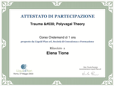Elena Tione è la prima e unica professionista italiana, ex paziente, ad aver portato nel 2011 in Italia la conoscenza e l'applicazione pratica per la guarigione definitiva da TMS/Mind-Body Syndrome/dolore nociplastico.