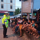 Satlantas Polres Inhil Lakukan Patroli Atasi Maraknya Aksi Balap Liar di Bulan Ramadhan