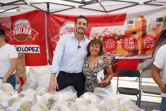 Inaugura Toño López "Casa de Gestión" y arranca  programa "Canastita Poblana Exprés"