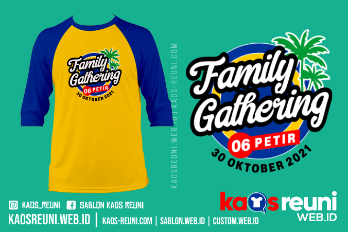 Kaos Family Gathering 06 Petir 2021 - Sablon Kaos Reuni Gathering