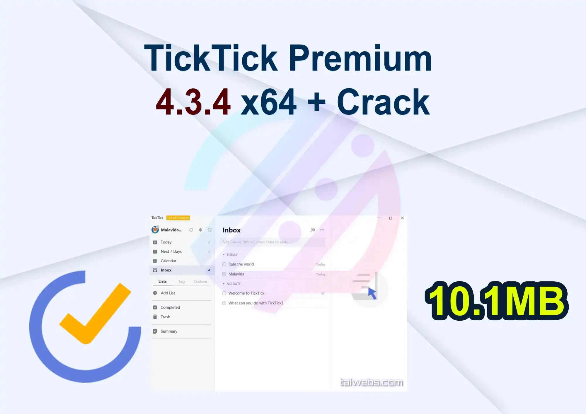 TickTick Premium 4.3.4 x64 + Crack