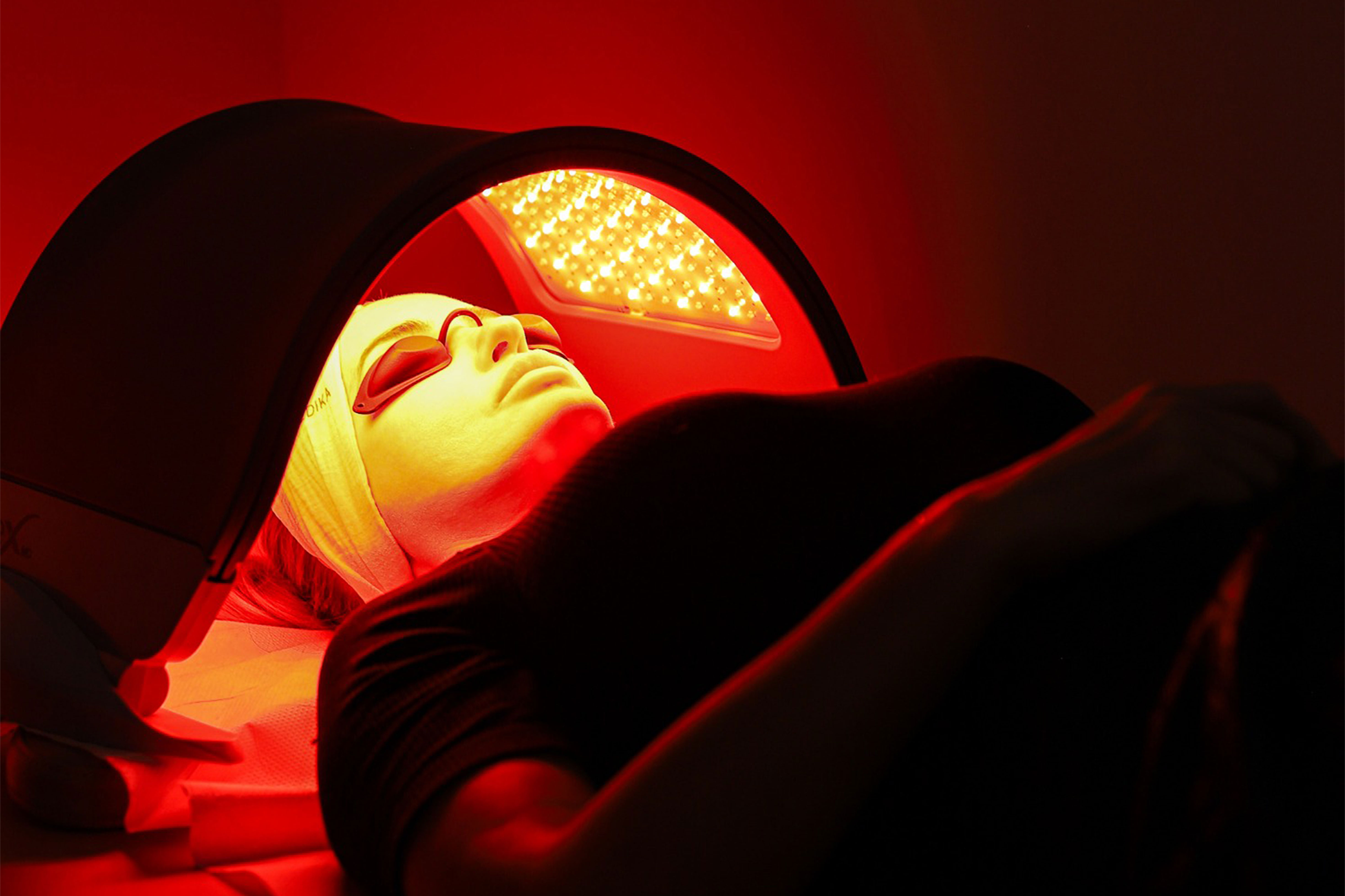 The Media Clinic Manchester luxury skin care Dermalux LED light therapy treatment