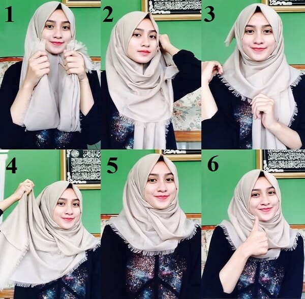 30 Model Hijab Segi Empat Simple Modern Terbaru 2022