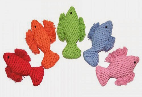 fish dog rope toys from Harry Barker