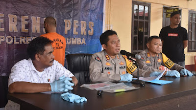 Kapolres Bulukumba Pimpin Konferensi Pers Penganiayaan Dengan Pisau Dapur