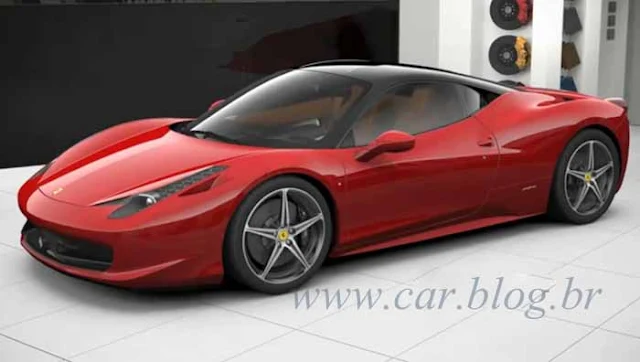 Ferrari F-458 Itália - Vermelho Corsa - Preto Nero