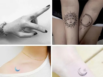 √100以上 sun moon tattoo simple 975936-Sun moon cute tattoo