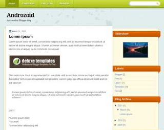 Androzoid Blogger Template