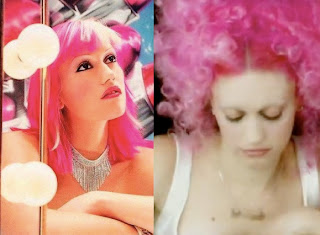 gwen stefani with pink hair