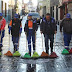 Personal de Servicio Públicos hacen limpieza profunda de calles y andadores del Centro Histórico de la Ciudad