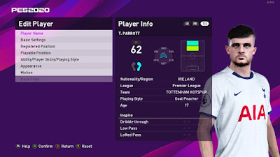 PES 2020 Faces Troy Parrott by Raden