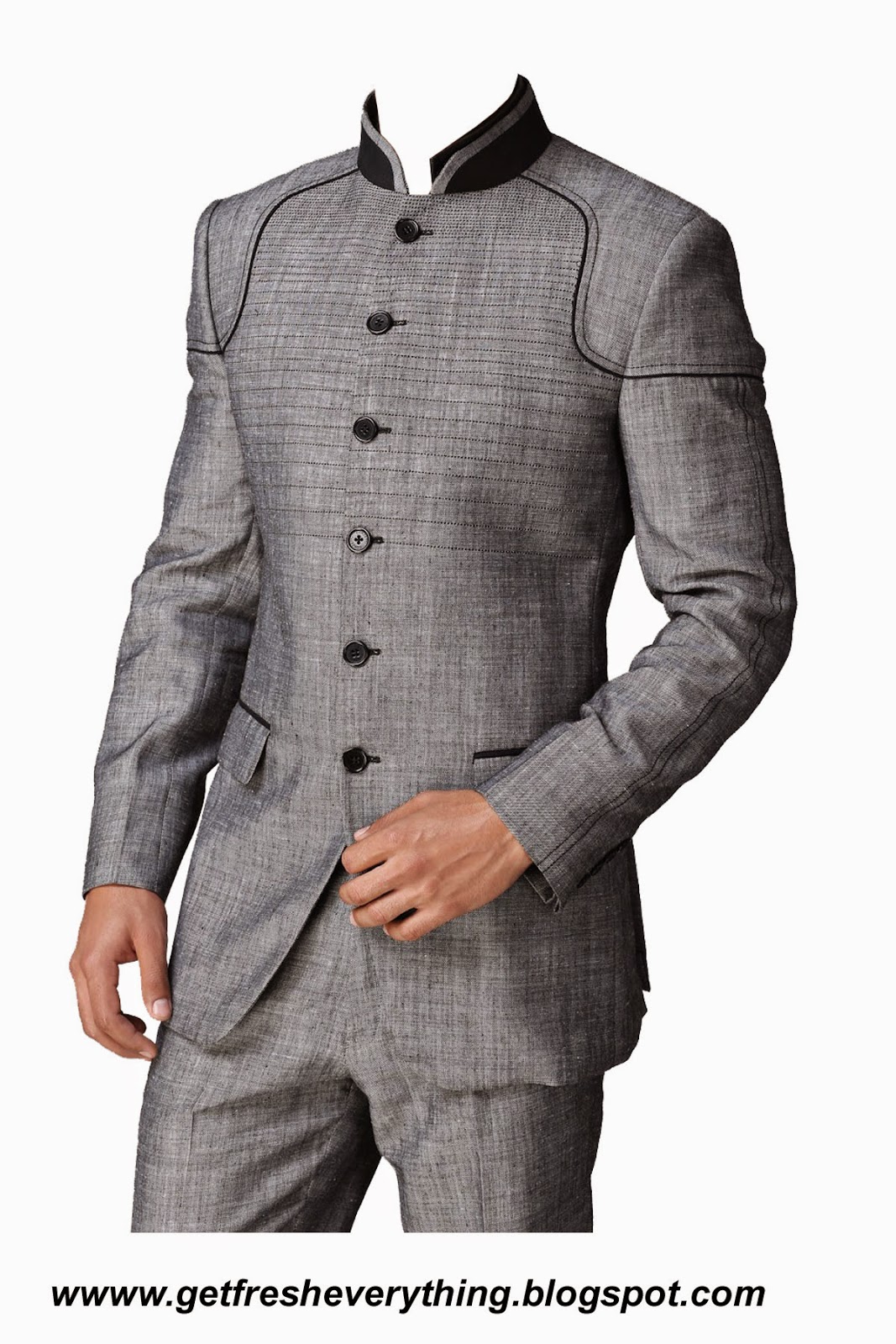 Stylish Wedding Men Grey Color Dress Psd For Adobe Photoshop