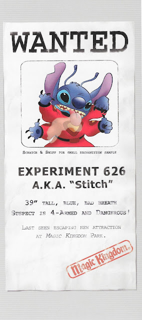 Experiment 626 Escaped Stitch Magic Kingdom Opening Pamphlet Great Escape