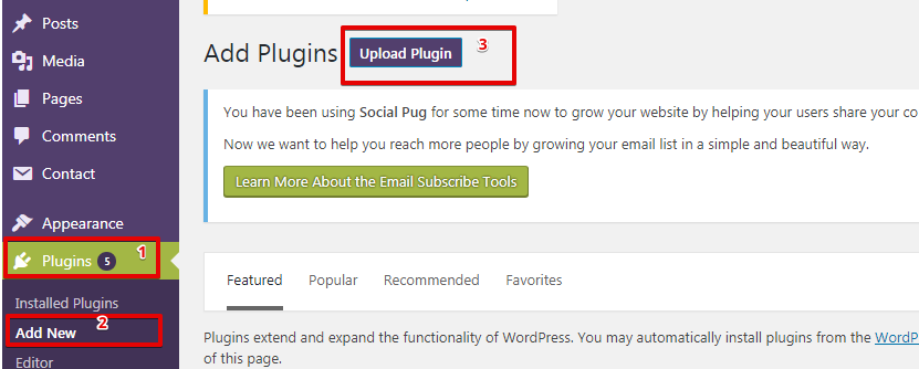 Install Plugin Wordpress