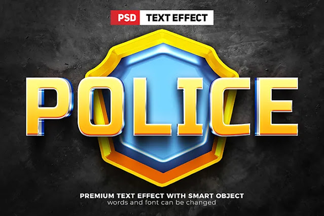 3d text psd template free