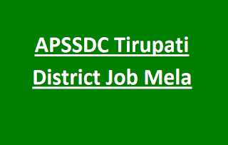 APSSDC Tirupati District Job Mela