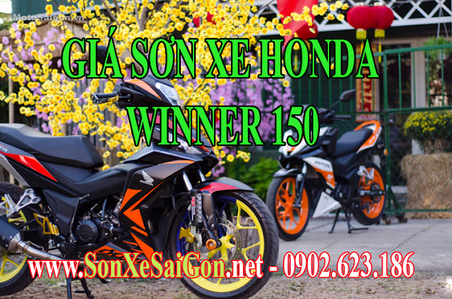 Bảng giá sơn xe máy Honda Winner 150