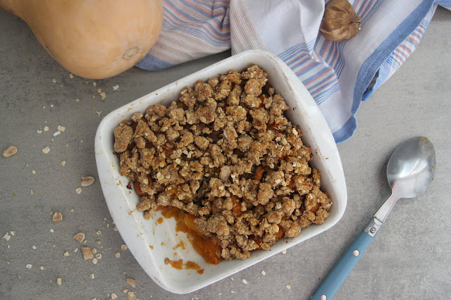 Crumble courge cacahuète (vegan)