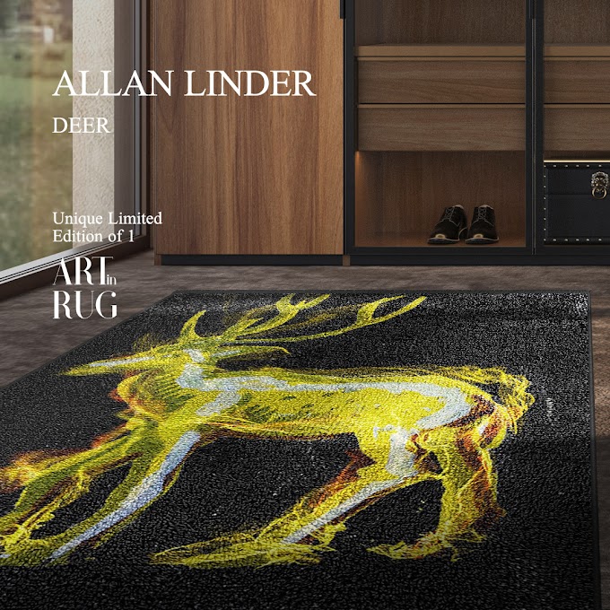 Linder's Collaboration with Art In Rug is a Masterpiece in Fine Art Rug Design