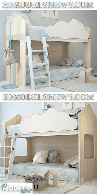 Childroom Bed House Model 1
