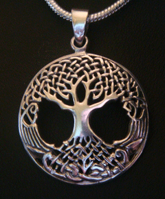 Sterling Silver Tree of Life pendant Celtic design