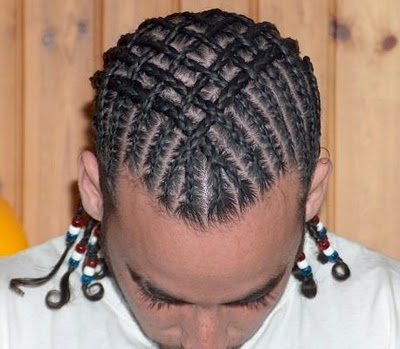 Mens Plaited Hair
