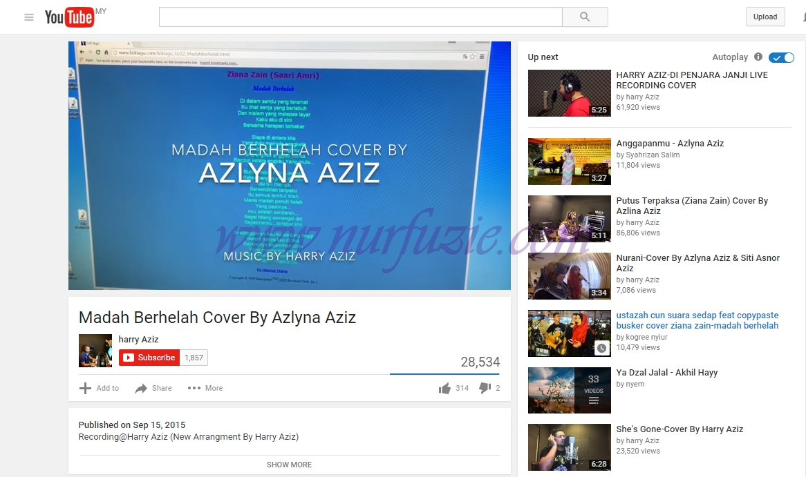 Norazlina Aziz (Azlyna Aziz) Seiras Seirama - Nurfuzie.com