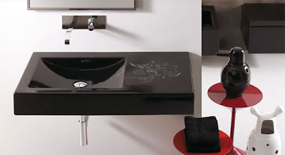 Modern Art Deco Bath Vanity from Simas Italia Modern Art Deco Bath Vanity from Simas Italia