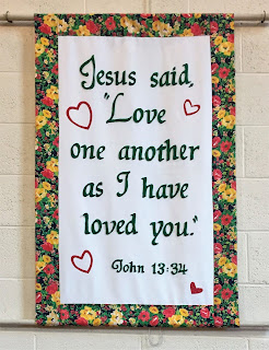 Jesus said "Love one another as I have loved you."