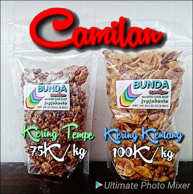 Camilan Kering Tempe, Kering Kentang dan Makaroni Jogja