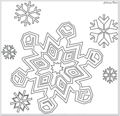 Snowflake Coloring Pages for Preschoolers, Simple Snowflake Coloring Pages Printable, Christmas Snowflake Coloring Pages