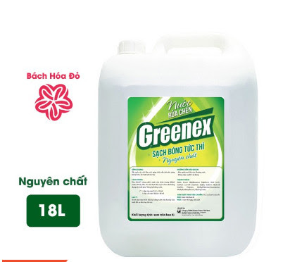 Nước rửa chén GREENEX can 18L - Nguyên Chất Không Hương