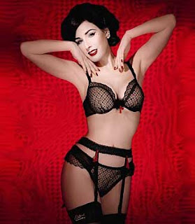Dita Von Teese Posed Sexy With Her Own L.E. Lingerie Line