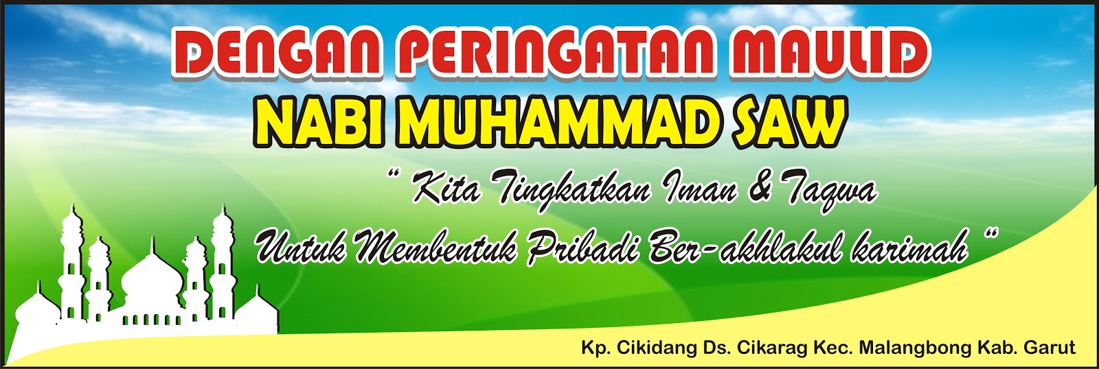 Download Contoh Spanduk Maulid Nabi.cdr  KARYAKU