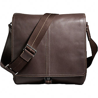 COACH LEATHER MESSENGER BAG