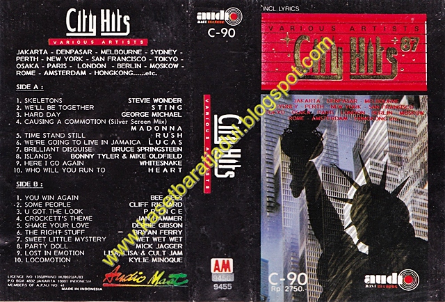 Kaset Barat Jadul (KaBar Dul): City Hits '87 (Audio Master 