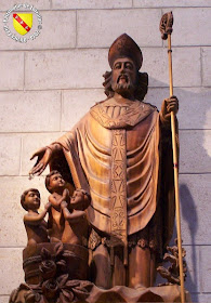 Saint-Nicolas (XXe siècle) - Statue en bois - Basilique de Domrémy-la-Pucelle (88)