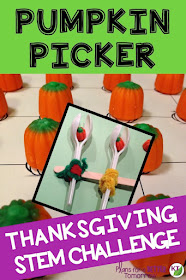 Thanksgiving STEM Challenge: In Pumpkin Picker, students build a pumpkin-harvesting device. Includes modifications grades 2 - 8.