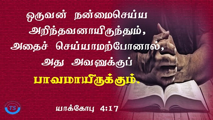 யாக்கோபு 4:17  பாவமாயிருக்கும்.