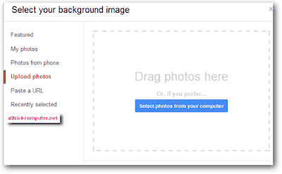 upload photo background gmail