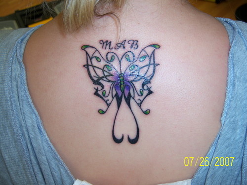 Upper Back Tattoo For Girls